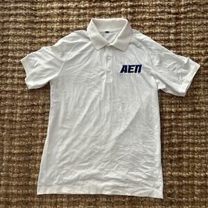 Lululemon Men’s Performance Polo Shirt White Size M AEP Embroidered